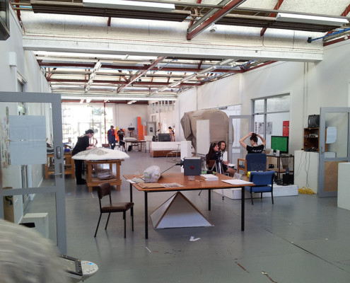 This is the main residency work area space