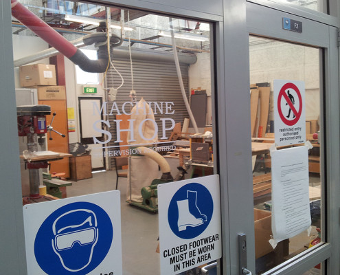 There are several workshops - this is the machine shop for which orientation is required