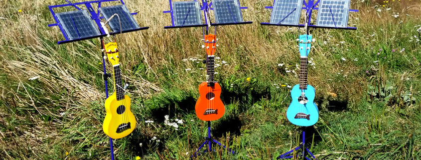 Solar powered ukeleles