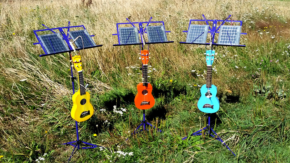 Solar powered ukeleles